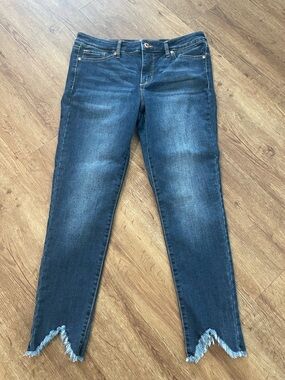 Sofia by Sofia Vergara Dark Indigo Skinny Ankle Jeans